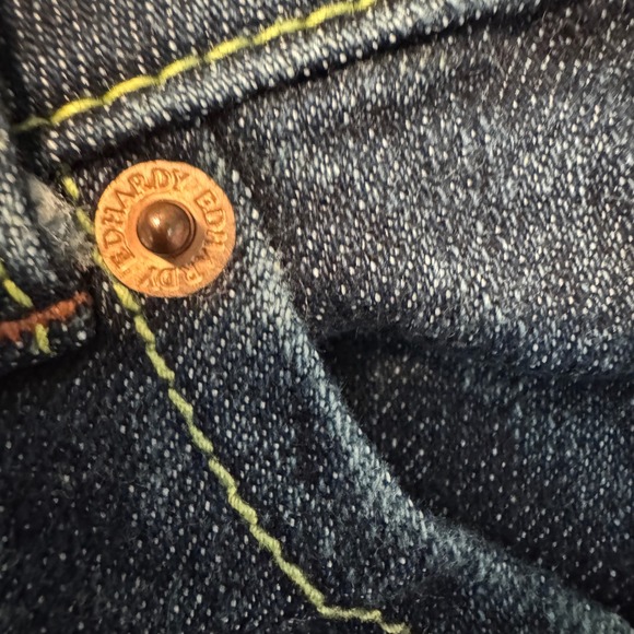 Ed Hardy Jeans Size 31 Embellished Skull & Rose Embroidered Denim Y2K - Picture 8 of 12